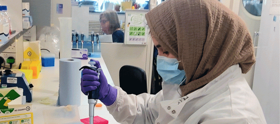 A researcher in a lab