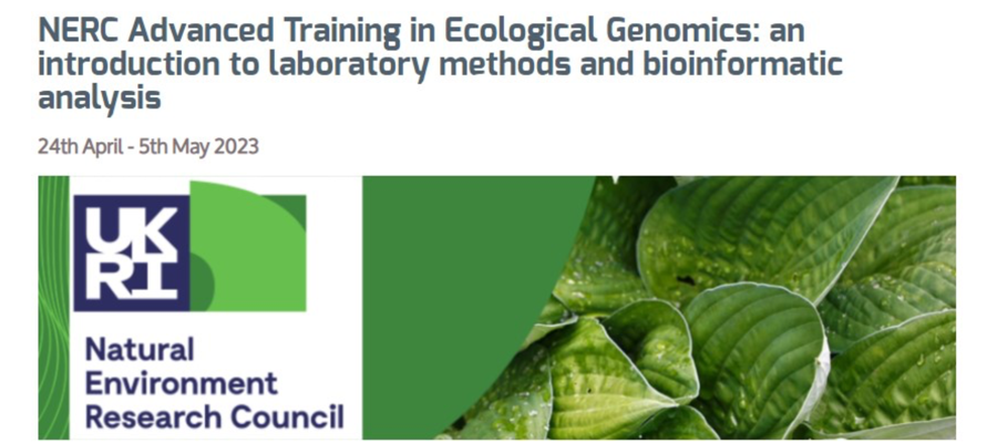 NERC Advanced Training in Ecological Genomics
